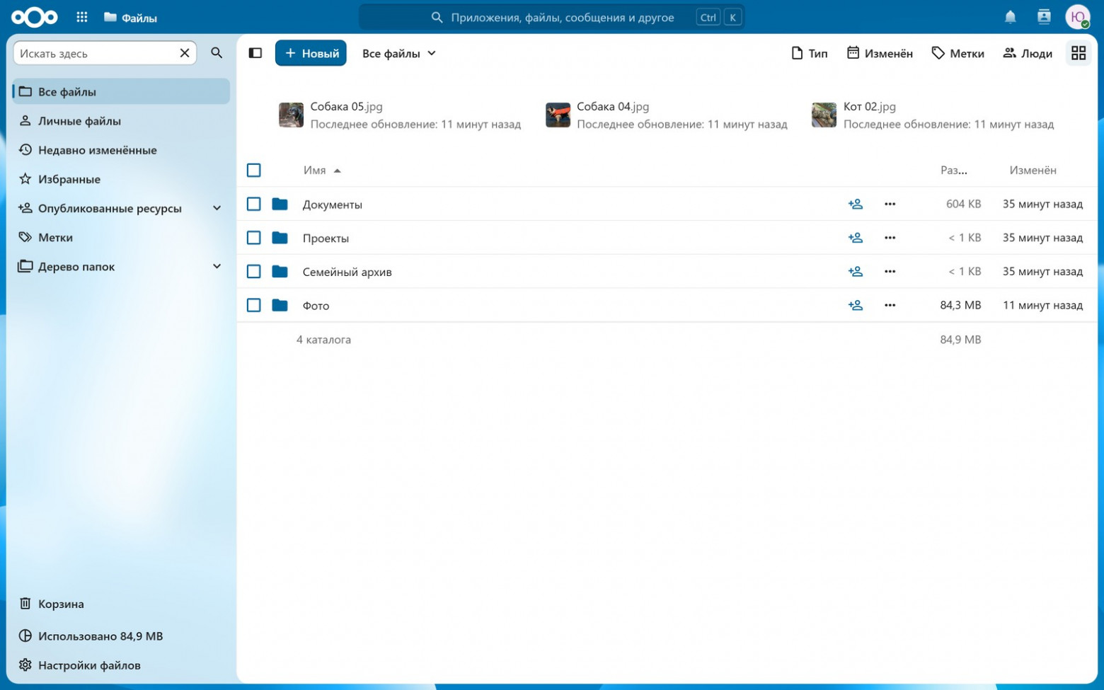 Nextcloud вместо Яндекс Диска: папки, синхронизация, доступ с телефона.